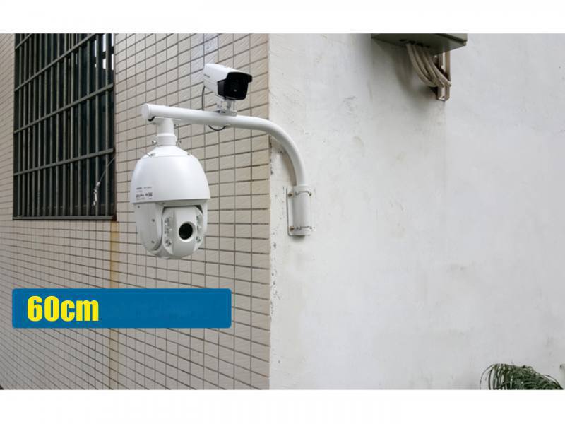 Poste para soporte de cámara de video vigilancia