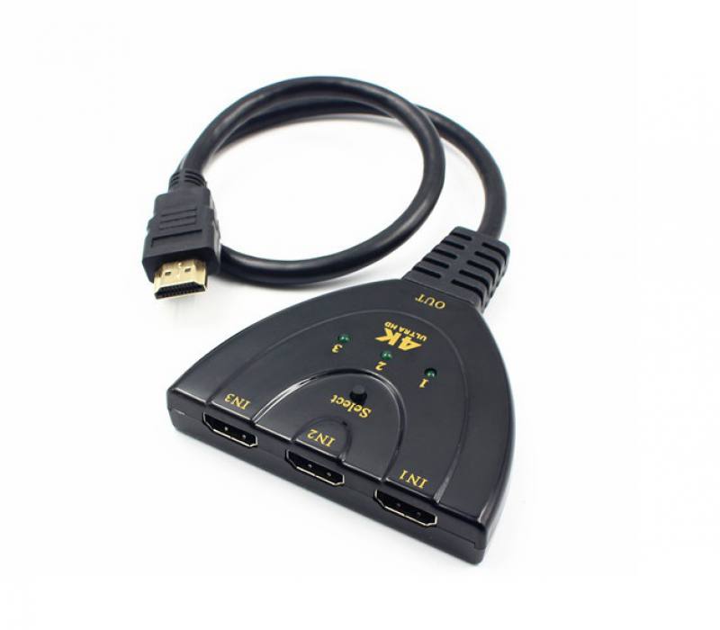 Unotec Switch HDMI 3X con Mando a Distancia