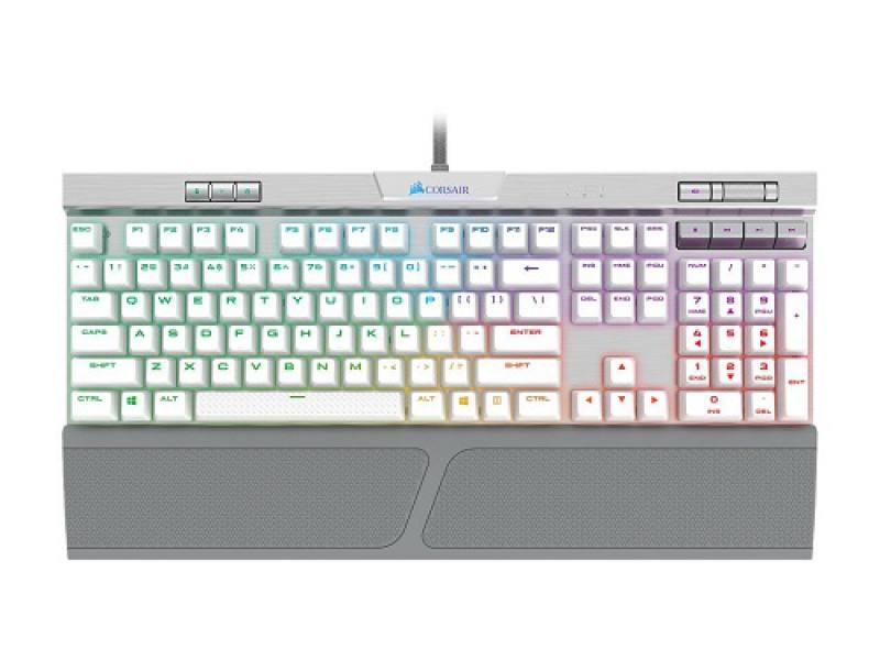 PTYTEC Computer Shop - Teclado Mecánico Gaming CORSAIR K70 RGB MK.2 SE  Cherry MX Blanco, USB.